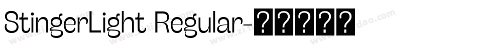 StingerLight Regular字体转换
